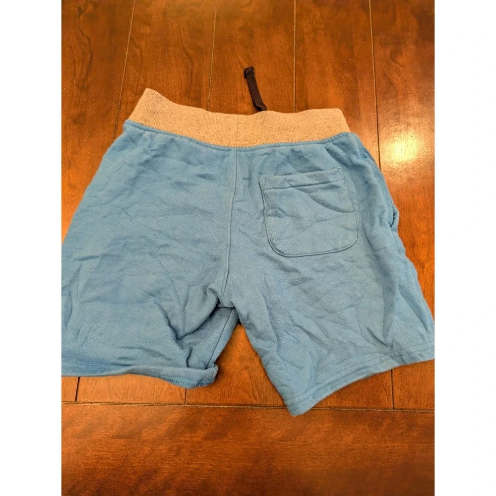 CHAMPION Triple Stacked C Boys Blue Sweat Shorts S